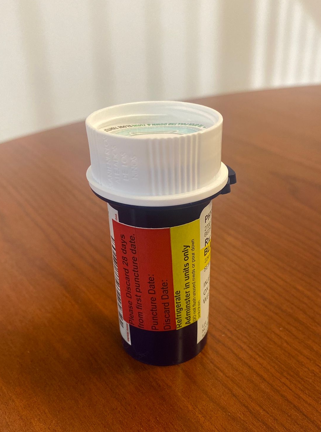 A close-up photo of a GLP-1 Semaglutide medication bottle