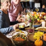 People Celebrating Thanksgiving Holiday Tradition Concept